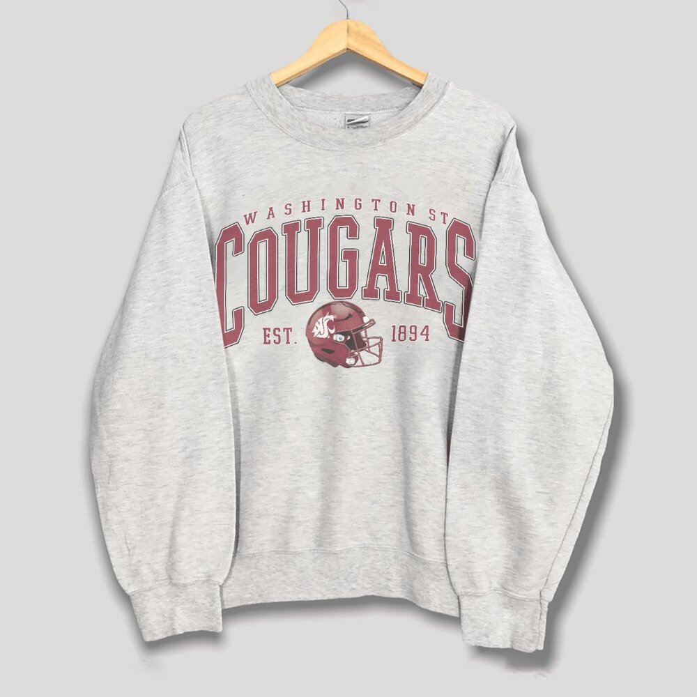 Washington State Cougars Football Sweatshirt, Washington State University Shirt